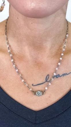 Lost & Found ACCESSORIES Ivory Sophie Crystal Necklace