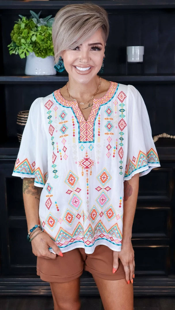 Savanna Jane Ivory Sweet Sunshine Top