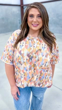 The ZigZag Stripe TOPS & TUNICS Joyful Daydreams Top