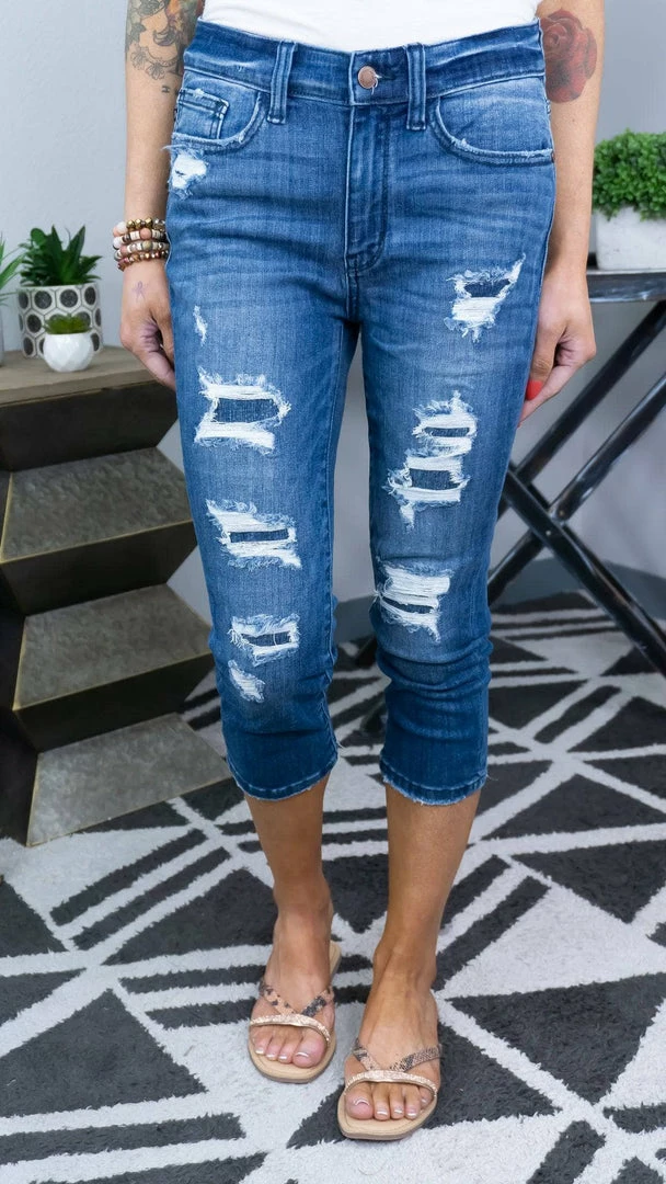 Judy Blue 82271 Capri Jeans BOTTOMS