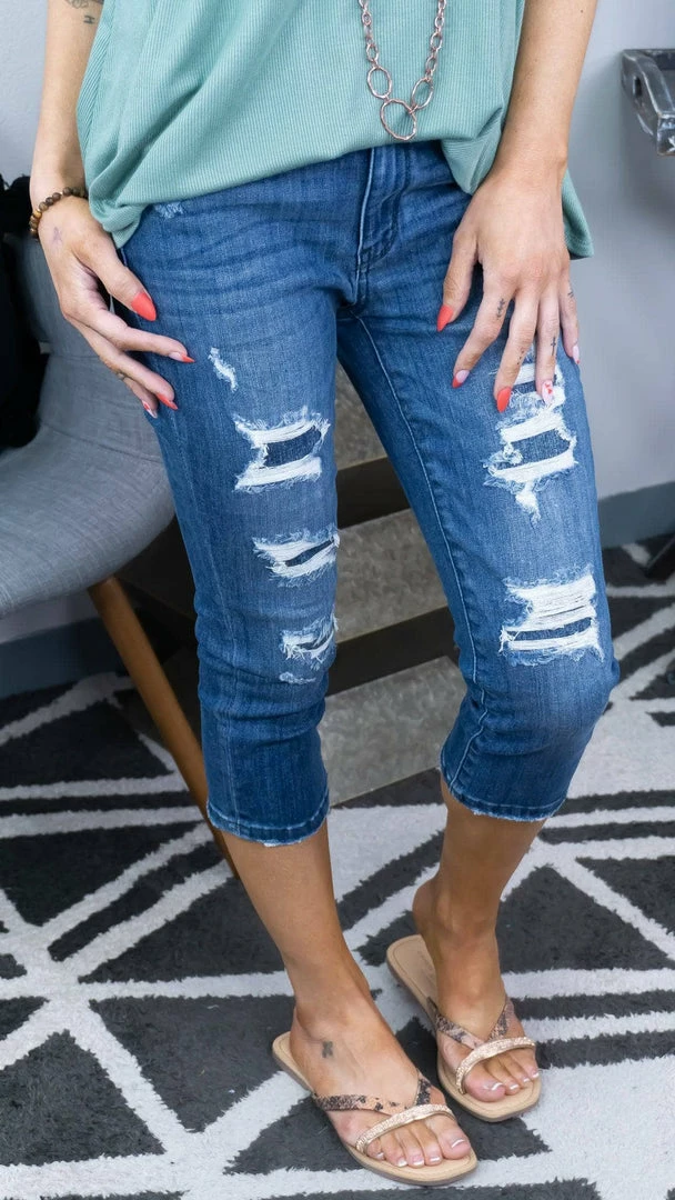 Judy Blue 82271 Capri Jeans BOTTOMS