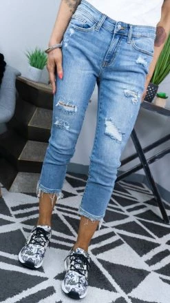 BOTTOMS Judy Blue 82272 Capri Jeans