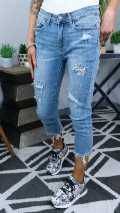 BOTTOMS Judy Blue 82272 Capri Jeans