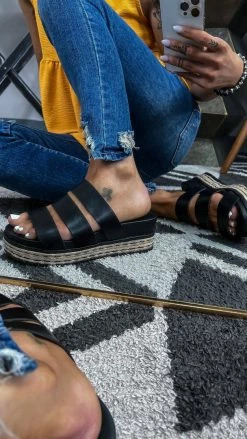 MIA Kaz Platform Sandals SHOES