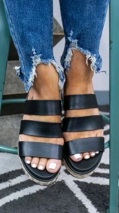 MIA Kaz Platform Sandals SHOES