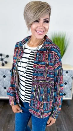 Savanna Jane Shackets Kickin' It Black Shacket