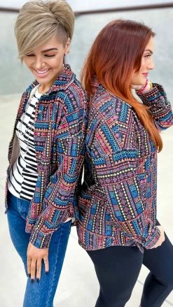 Savanna Jane Shackets Kickin' It Black Shacket