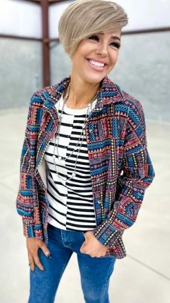 Savanna Jane Shackets Kickin' It Black Shacket