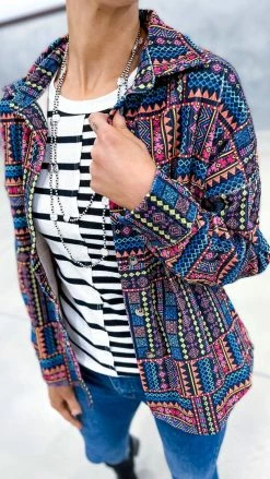 Savanna Jane Shackets Kickin' It Black Shacket