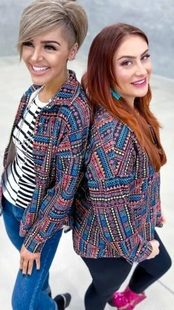 Savanna Jane Shackets Kickin' It Black Shacket