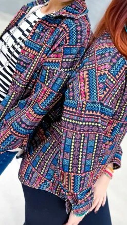 Savanna Jane Shackets Kickin' It Black Shacket