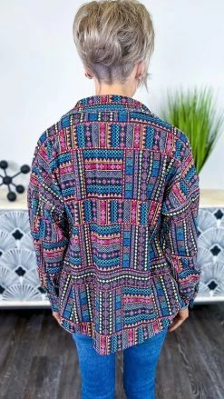 Savanna Jane Shackets Kickin' It Black Shacket