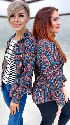 Savanna Jane Shackets Kickin' It Black Shacket