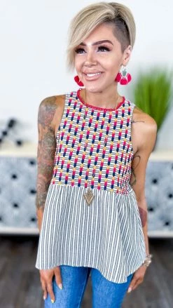 Savanna Jane TOPS & TUNICS Last Remark Tank