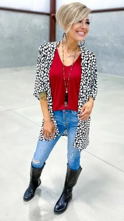 The ZigZag Stripe Latest Hit Cardigan