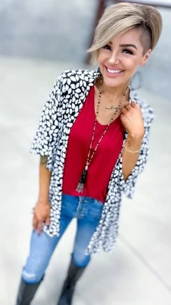 The ZigZag Stripe Latest Hit Cardigan