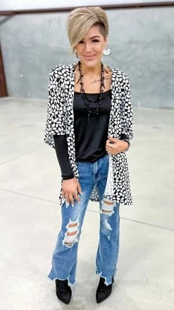 The ZigZag Stripe Latest Hit Cardigan