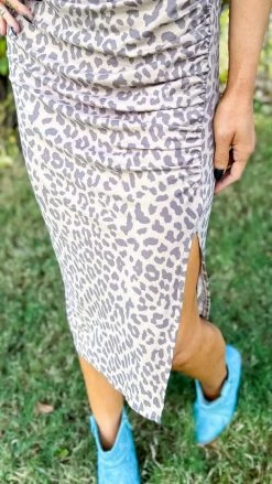 The ZigZag Stripe DRESSES Leopard Forever More Dress