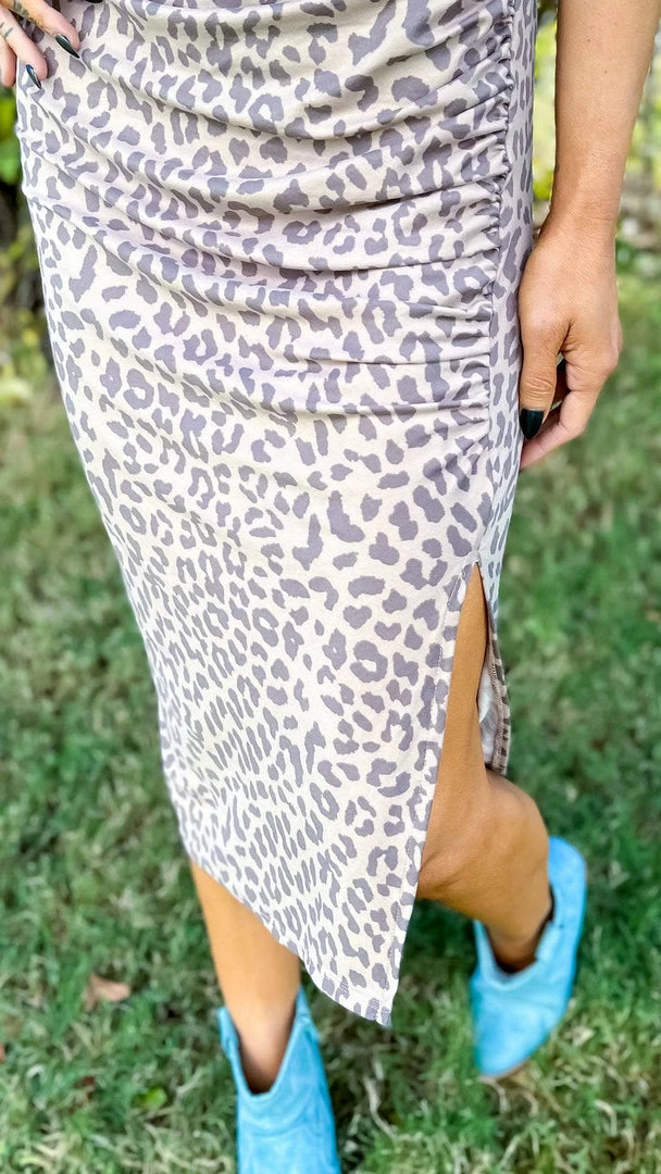 The ZigZag Stripe DRESSES Leopard Forever More Dress