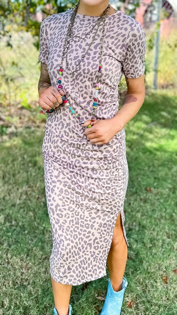 The ZigZag Stripe DRESSES Leopard Forever More Dress