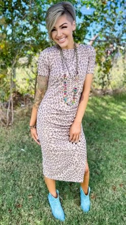 The ZigZag Stripe DRESSES Leopard Forever More Dress