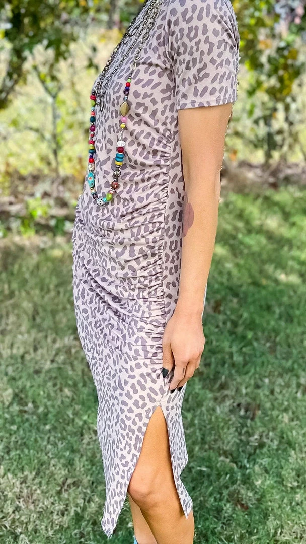 The ZigZag Stripe DRESSES Leopard Forever More Dress