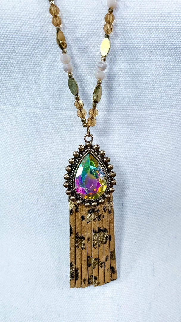 Your Fashion Wholesale ACCESSORIES Leopard Hayleigh Necklace