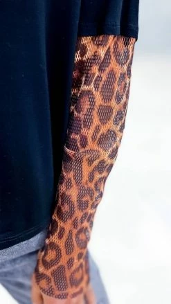 The ZigZag Stripe Leopard Risky Business Top