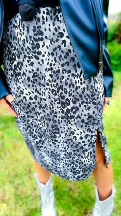 The ZigZag Stripe Leopard Without Fail Skirt BOTTOMS