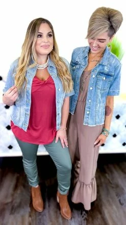 The ZigZag Stripe Let's Escape Denim Jacket