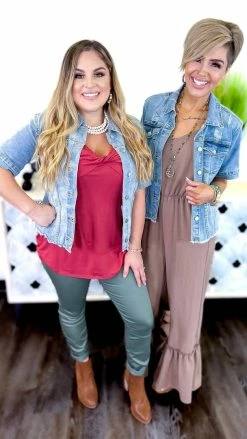 The ZigZag Stripe Let's Escape Denim Jacket