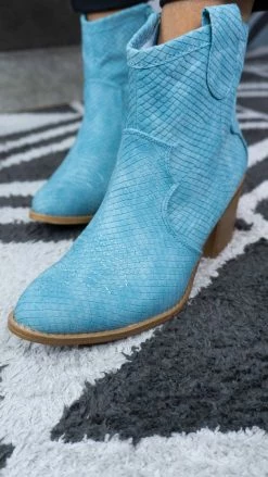 Chinese Laundry Light Blue Unite Booties SHOES