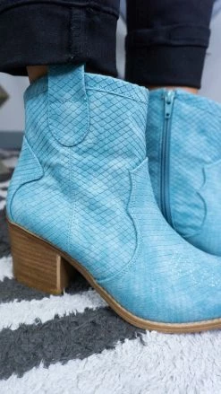 Chinese Laundry Light Blue Unite Booties SHOES
