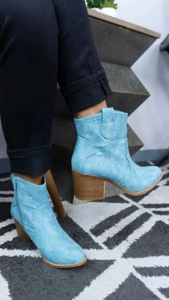 Chinese Laundry Light Blue Unite Booties SHOES