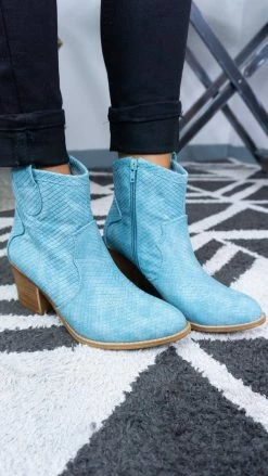 Chinese Laundry Light Blue Unite Booties SHOES