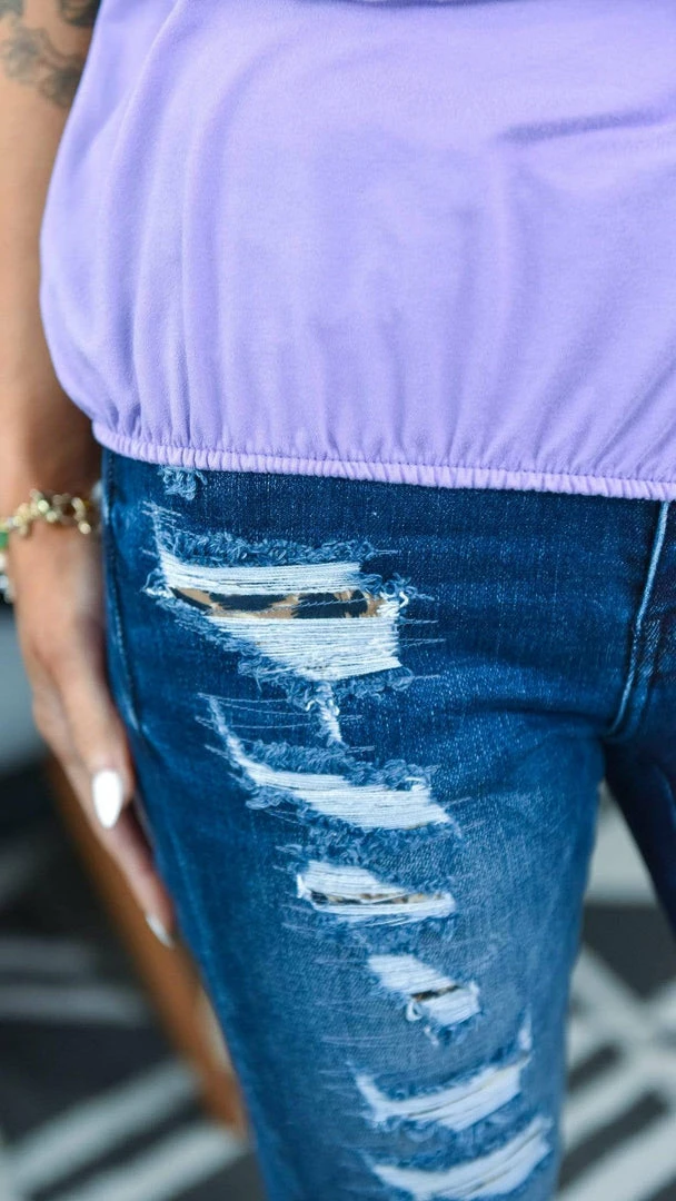 The ZigZag Stripe FINAL SALE // Lilac Outstanding Reasons Top TOPS & TUNICS