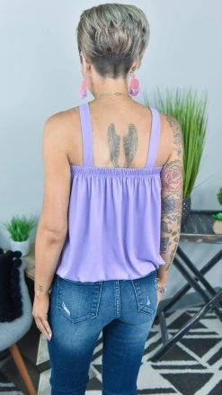 The ZigZag Stripe FINAL SALE // Lilac Outstanding Reasons Top TOPS & TUNICS