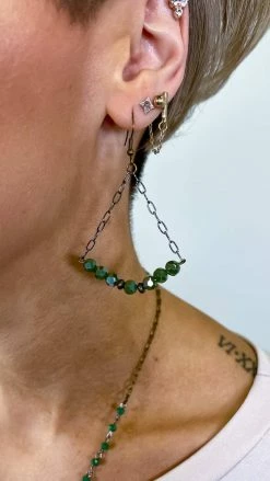 Lost & Found Lime Sophie Crystal Earrings