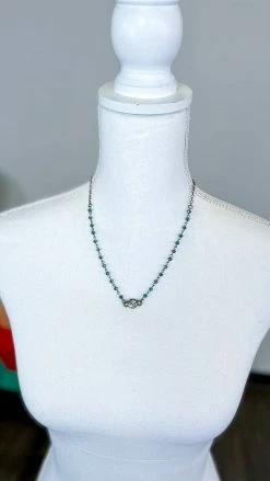 Lost & Found ACCESSORIES Lime Sophie Crystal Necklace