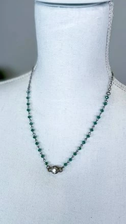 Lost & Found ACCESSORIES Lime Sophie Crystal Necklace