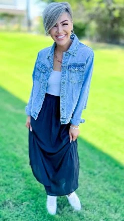 The ZigZag Stripe BOTTOMS Love Me Anyway Skirt