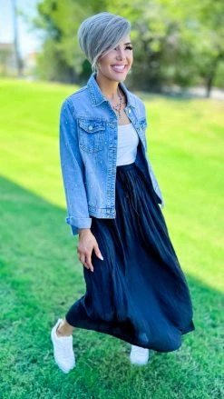 The ZigZag Stripe BOTTOMS Love Me Anyway Skirt