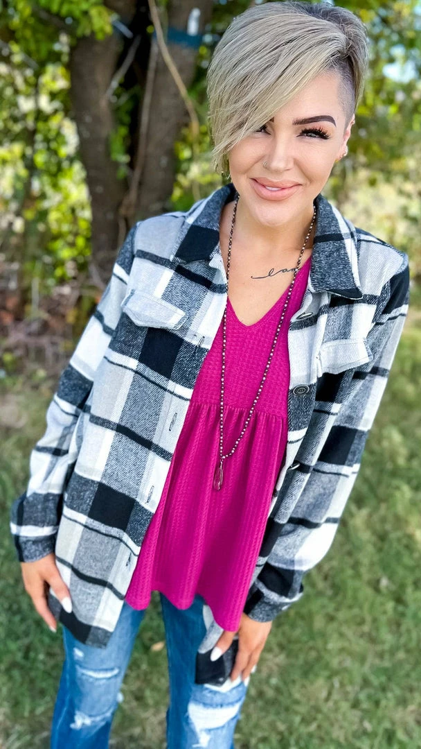 The ZigZag Stripe TOPS & TUNICS Magenta Enhanced View Top