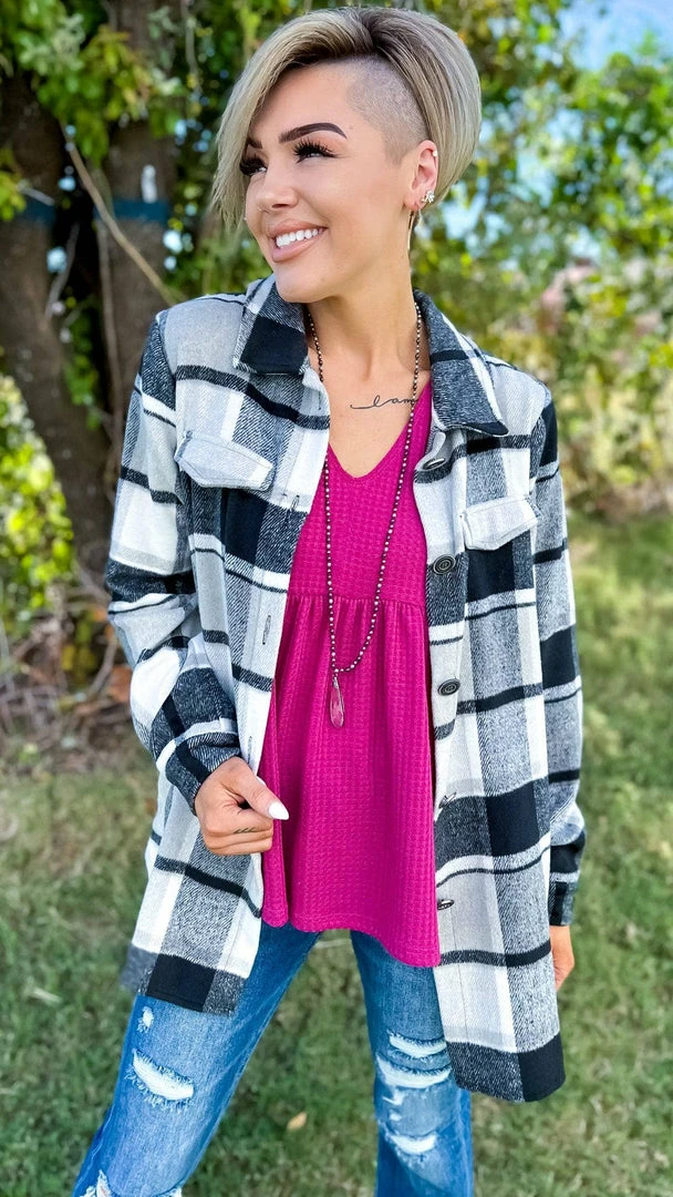 The ZigZag Stripe TOPS & TUNICS Magenta Enhanced View Top