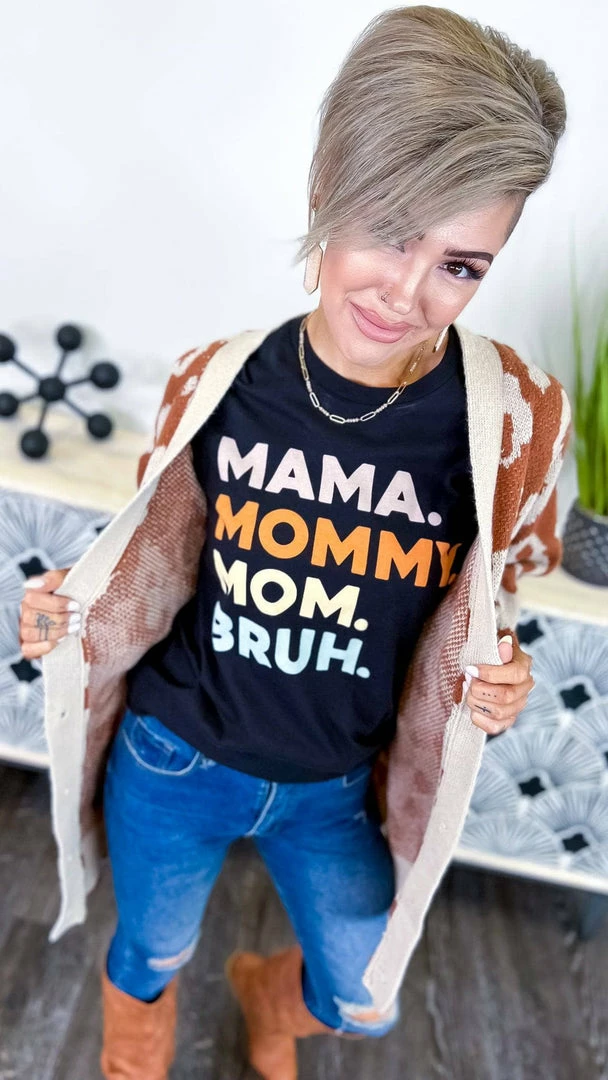 Lotus Fashion Mama Mommy Mom Bruh Tee GRAPHIC TEES