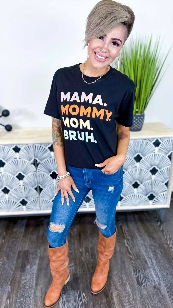 Lotus Fashion Mama Mommy Mom Bruh Tee GRAPHIC TEES