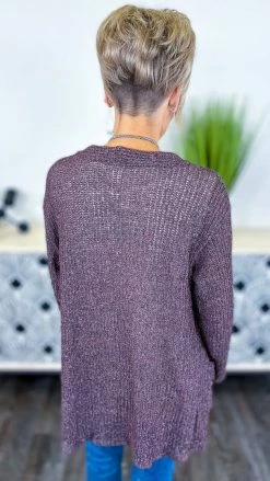 The ZigZag Stripe OUTERWEAR Marsala Fresh Start Cardigan