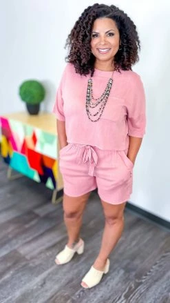 The ZigZag Stripe MATCHING SETS Mauve Better With Bubbly Set