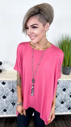 The ZigZag Stripe Mauve City Rhythm Top TOPS & TUNICS