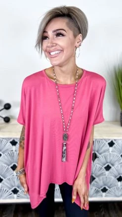 The ZigZag Stripe Mauve City Rhythm Top TOPS & TUNICS